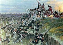 Bataille yorktown prise de la redoute