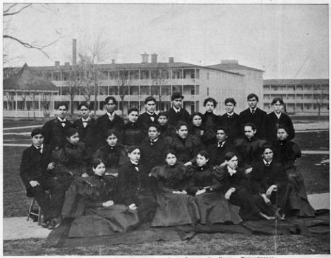 Graduating class of 1897 indian industrial school carlisle pa clipping nara 297250