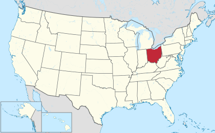 Ohio in united states svg