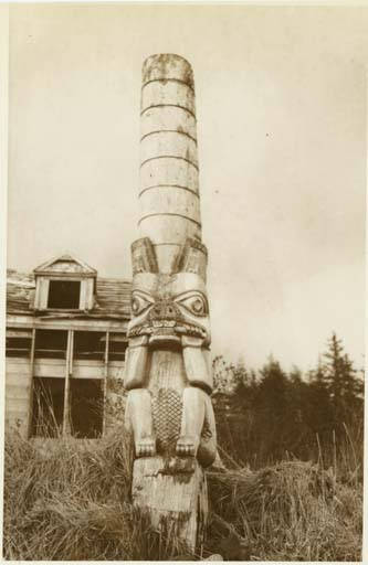 024 haida mortuary pole klinkwan alaska ca 1918