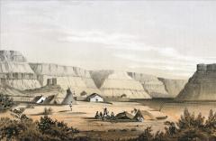 145289690 old fort walla walla lithograph drawing 1853