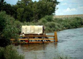 8 reconstitution du ferry sur la green river