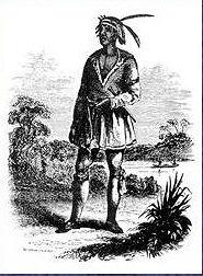 Black seminole cheff john horse drawn