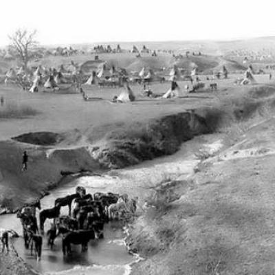 Campement sioux a little bighorn