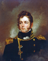 Captain oliver hazard perry portrait in oils by edward l mooney