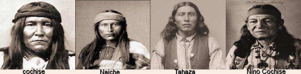 Cochise ses fils et son petit fils