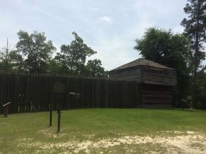 Exterior of fort mitchell stockade