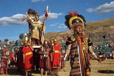 Inti raymi inca sun festival at sacsahuayman june 24 peru