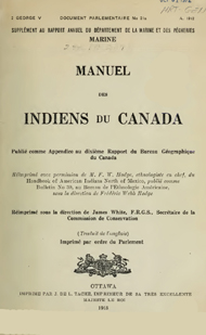 Manuel indiens canada